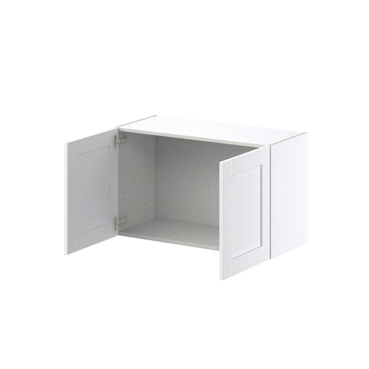 Hugo&Borg Rosemont 33-in W x 20-in H x 14-in D Glacier White Wall Fully Assembled Cabinet (Recessed Panel Shaker Door Style)