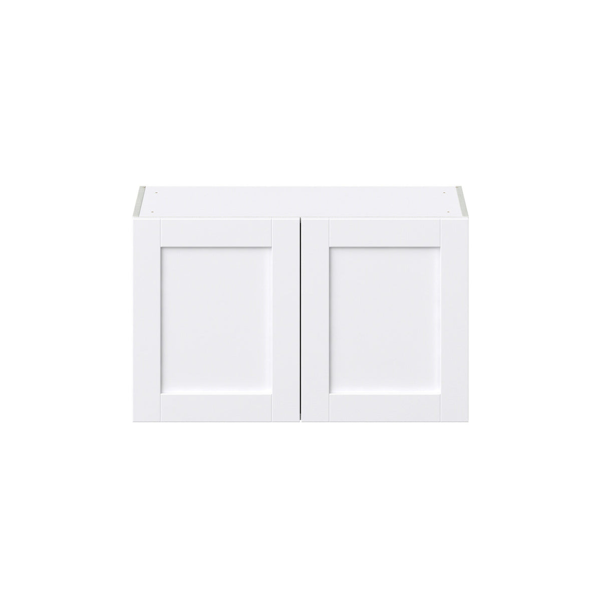 Hugo&Borg Rosemont 33-in W x 20-in H x 14-in D Glacier White Wall Fully Assembled Cabinet (Recessed Panel Shaker Door Style)