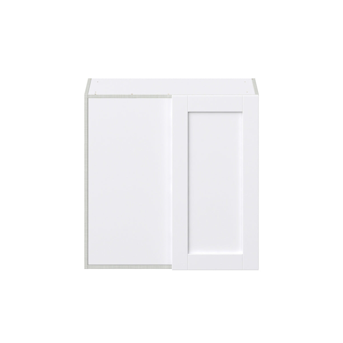 Hugo&Borg Rosemont 30-in W x 30-in H x 14-in D Glacier White Wall Fully Assembled Cabinet (Recessed Panel Shaker Door Style)