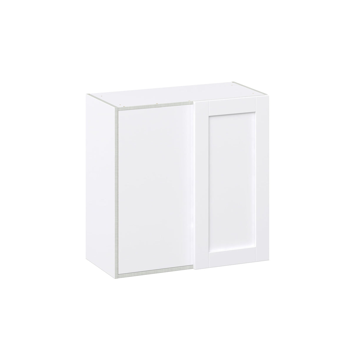 Hugo&Borg Rosemont 30-in W x 30-in H x 14-in D Glacier White Wall Fully Assembled Cabinet (Recessed Panel Shaker Door Style)