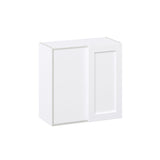 Hugo&Borg Rosemont 30-in W x 30-in H x 14-in D Glacier White Wall Fully Assembled Cabinet (Recessed Panel Shaker Door Style)