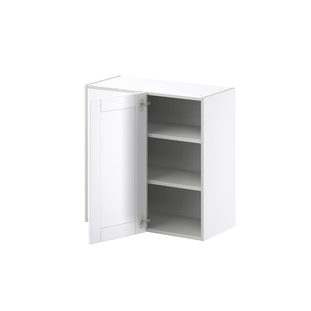 Hugo&Borg Rosemont 30-in W x 30-in H x 14-in D Glacier White Wall Fully Assembled Cabinet (Recessed Panel Shaker Door Style)