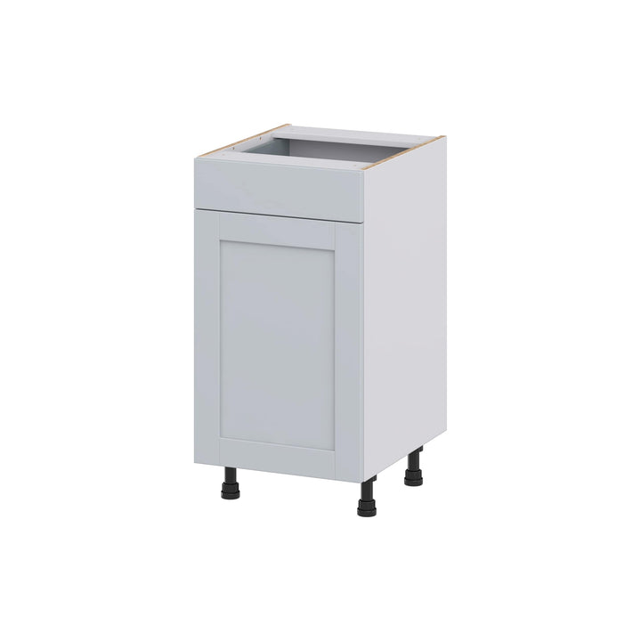 Hugo&Borg Charlesberg 18-in W x 34.5-in H x 21-in D Gray 1-Drawer Base Fully Assembled Cabinet (Recessed Panel Shaker Style)