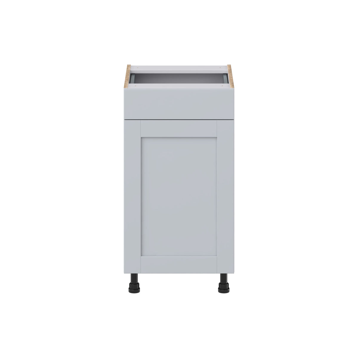 Hugo&Borg Charlesberg 18-in W x 34.5-in H x 21-in D Gray 1-Drawer Base Fully Assembled Cabinet (Recessed Panel Shaker Style)