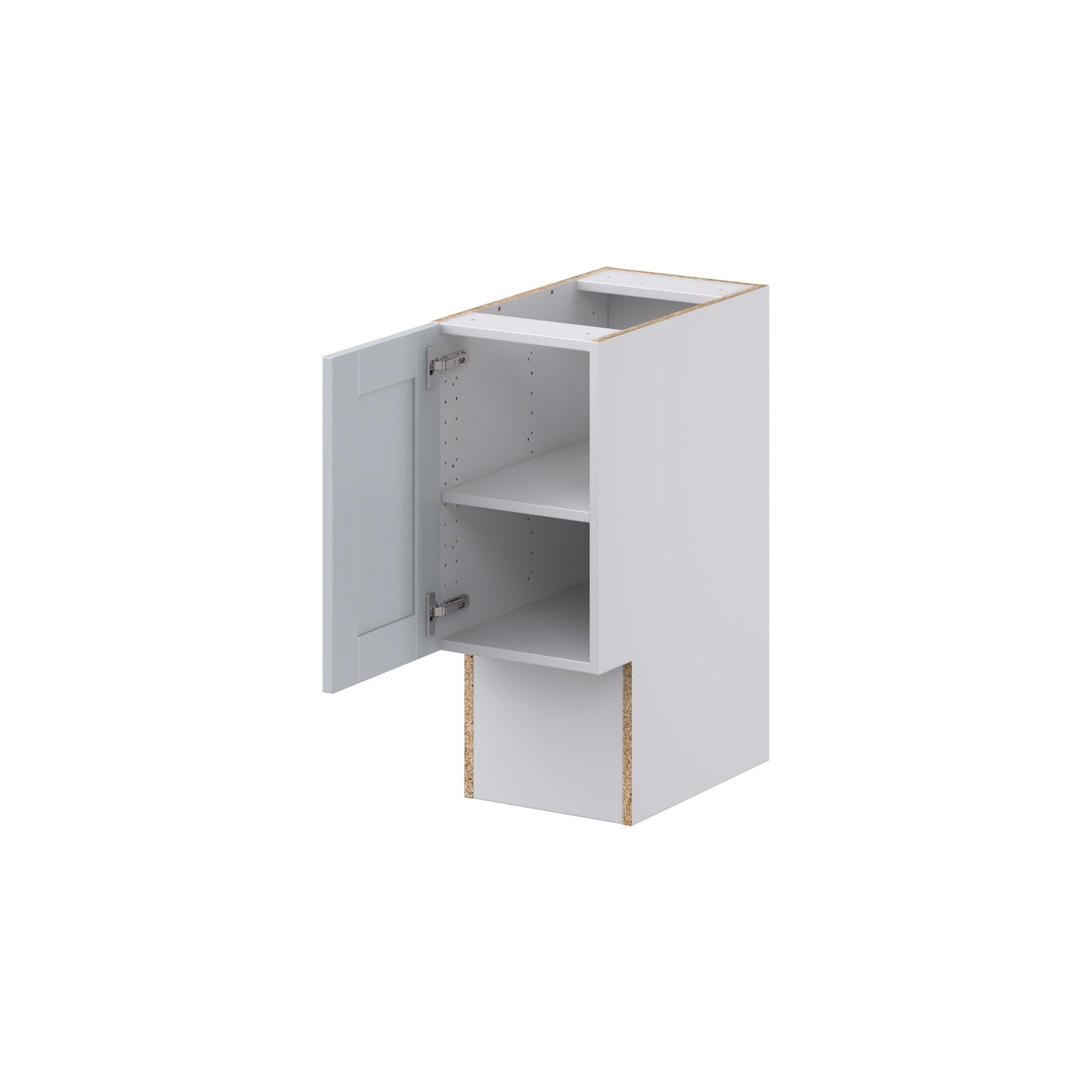 Hugo&Borg Charlesberg 12-in W x 34.5-in H x 21-in D Gray Base Fully Assembled Cabinet (Recessed Panel Shaker Door Style)