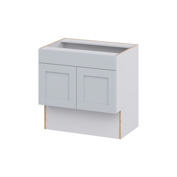 Hugo&Borg Charlesberg 30-in W x 30-in H x 21-in D Gray Sink Base Fully Assembled Cabinet (Recessed Panel Shaker Style)