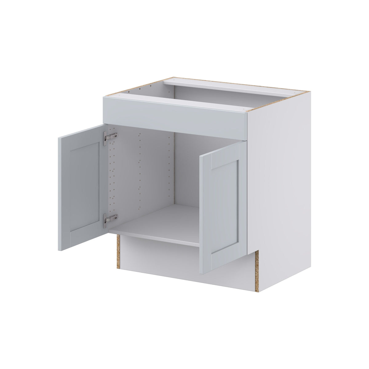 Hugo&Borg Charlesberg 30-in W x 32.5-in H x 24-in D Gray Sink Base Fully Assembled Cabinet (Recessed Panel Shaker Style)