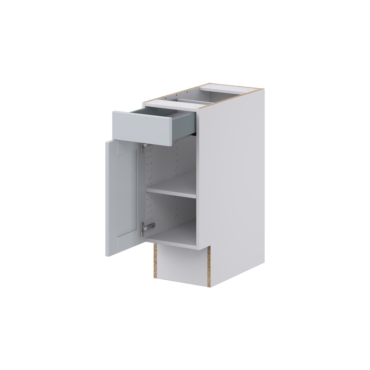 Hugo&Borg Charlesberg 12-in W x 34.5-in H x 25-in D Gray Base Fully Assembled Cabinet (Recessed Panel Shaker Door Style)