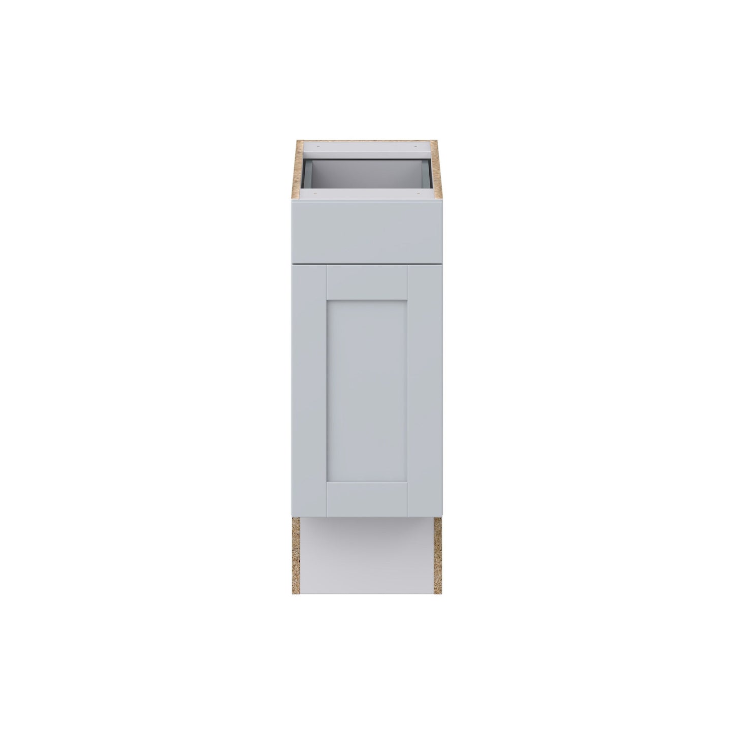 Hugo&Borg Charlesberg 12-in W x 34.5-in H x 25-in D Gray Base Fully Assembled Cabinet (Recessed Panel Shaker Door Style)