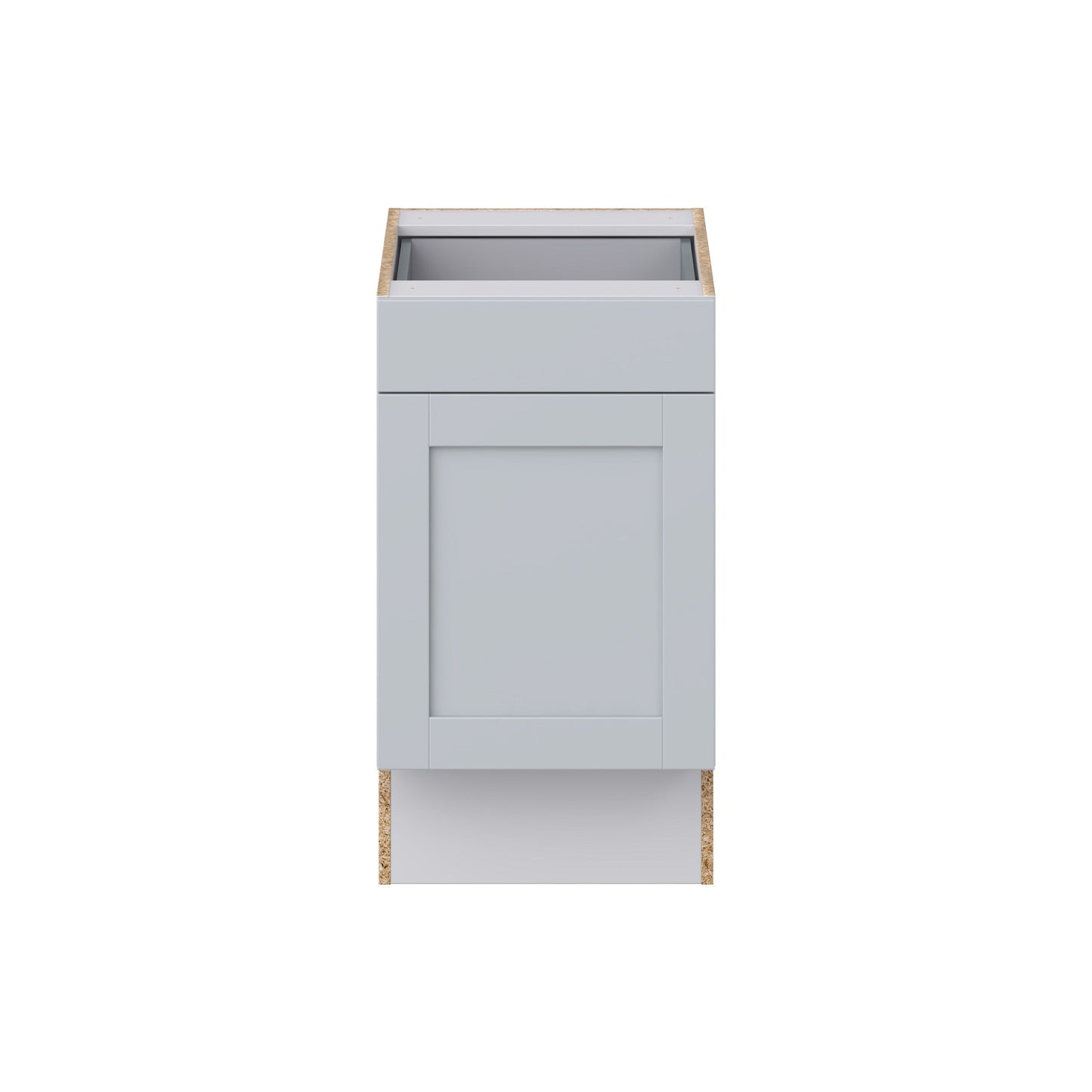 Hugo&Borg Charlesberg 18-in W x 34.5-in H x 25-in D Gray 1-Drawer Base Fully Assembled Cabinet (Recessed Panel Shaker Style)
