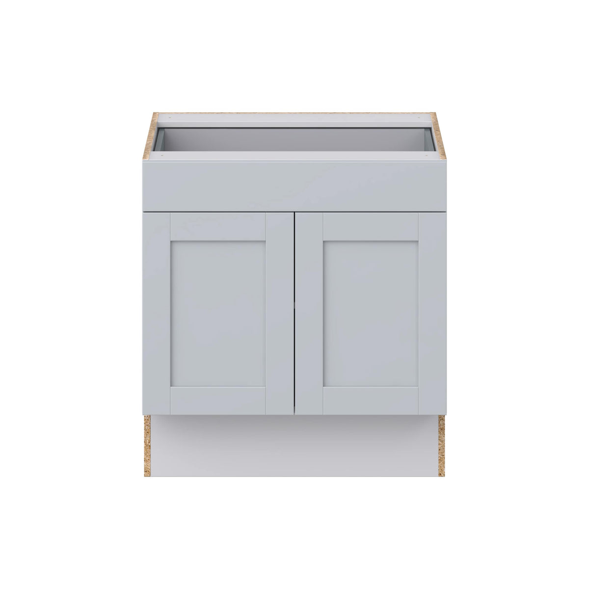 Hugo&Borg Charlesberg 30-in W x 32.5-in H x 25-in D Gray 1-Drawer Base Fully Assembled Cabinet (Recessed Panel Shaker Style)
