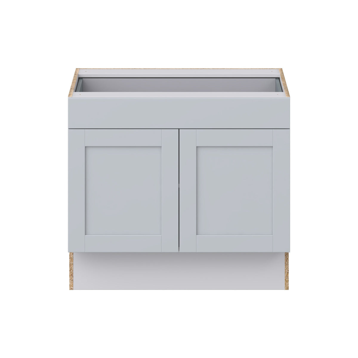 Hugo&Borg Charlesberg 36-in W x 32.5-in H x 25-in D Gray 1-Drawer Base Fully Assembled Cabinet (Recessed Panel Shaker Style)