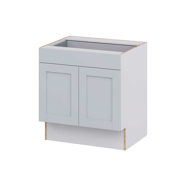 Hugo&Borg Charlesberg 30-in W x 32.5-in H x 25-in D Gray 1-Drawer Base Fully Assembled Cabinet (Recessed Panel Shaker Style)