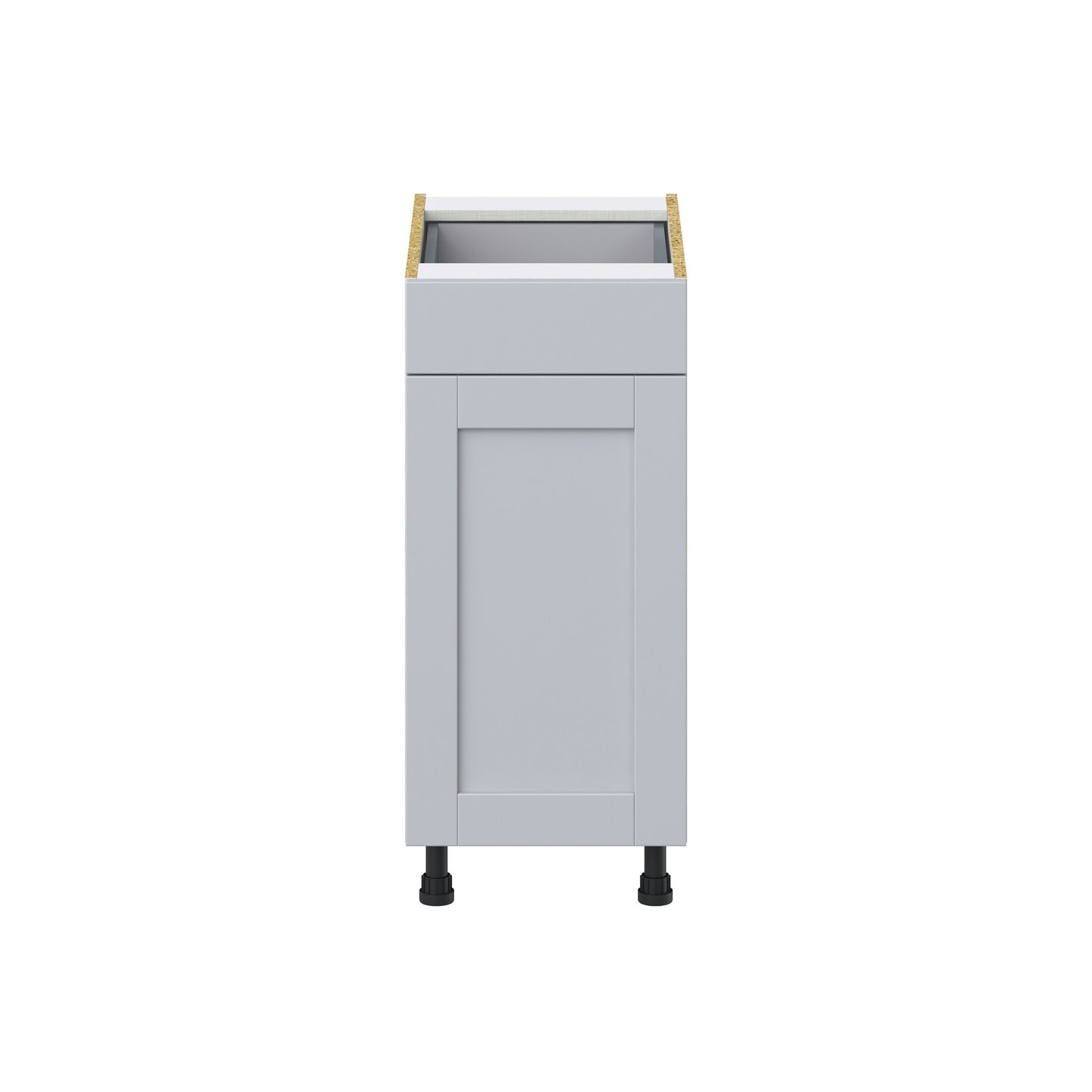 Hugo&Borg Charlesberg 15-in W x 34.5-in H x 24-in D Gray 1-Drawer Pull-out Cabinet Base Fully Assembled Cabinet (Recessed Panel Style)
