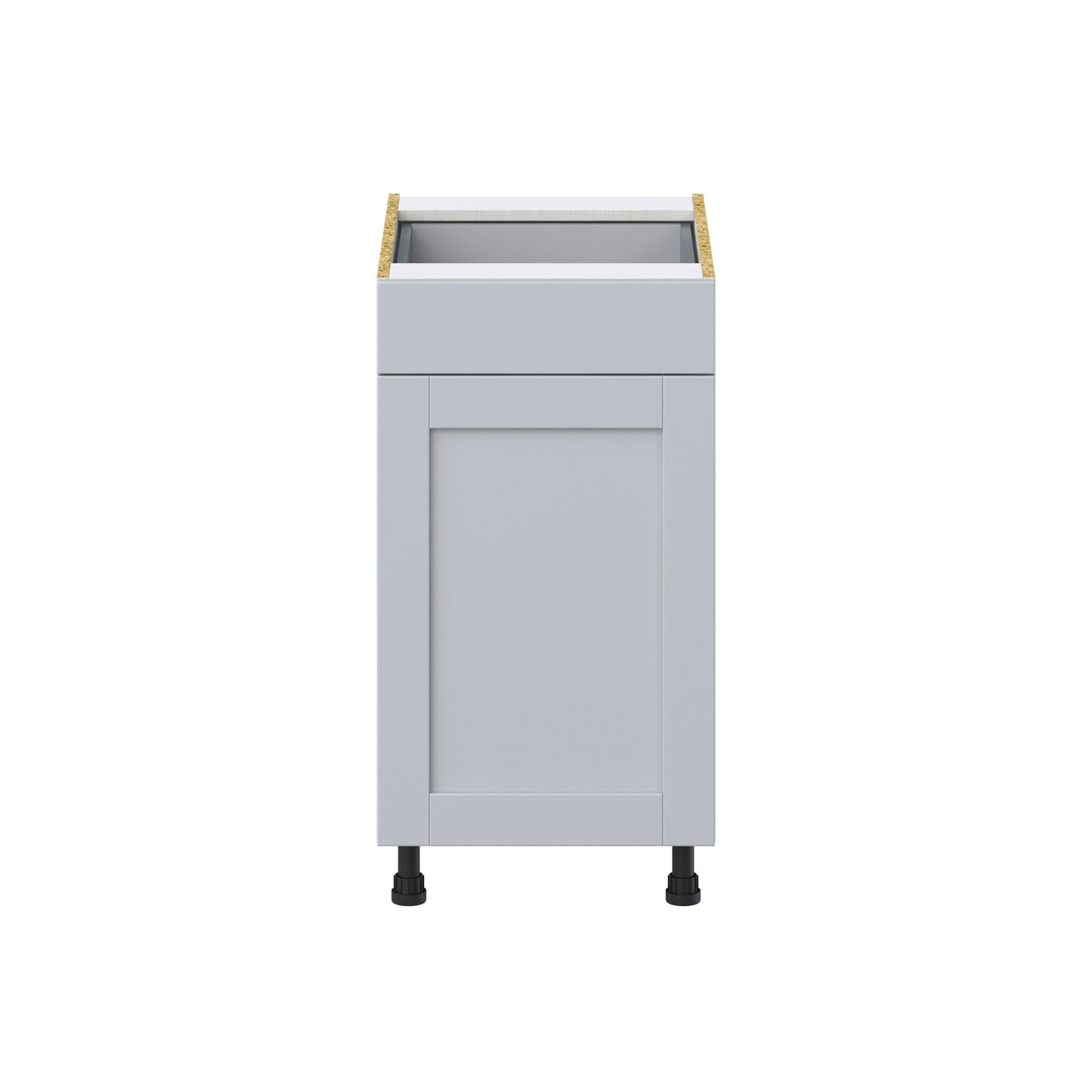 Hugo&Borg Charlesberg 18-in W x 34.5-in H x 24-in D Gray 1-Drawer Pull-out Cabinet Base Fully Assembled Cabinet (Recessed Panel Style)