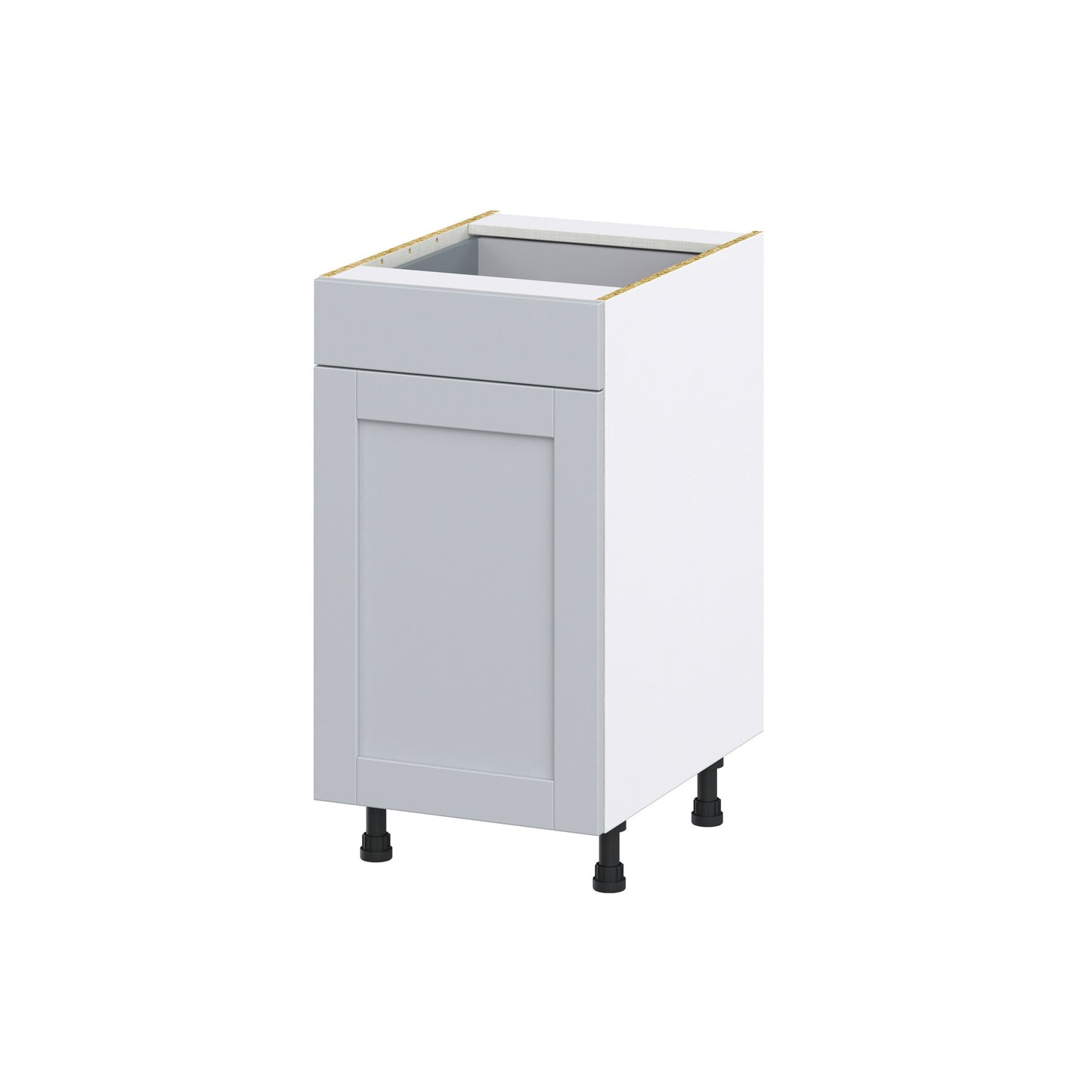Hugo&Borg Charlesberg 18-in W x 34.5-in H x 24-in D Gray 1-Drawer Pull-out Cabinet Base Fully Assembled Cabinet (Recessed Panel Style)
