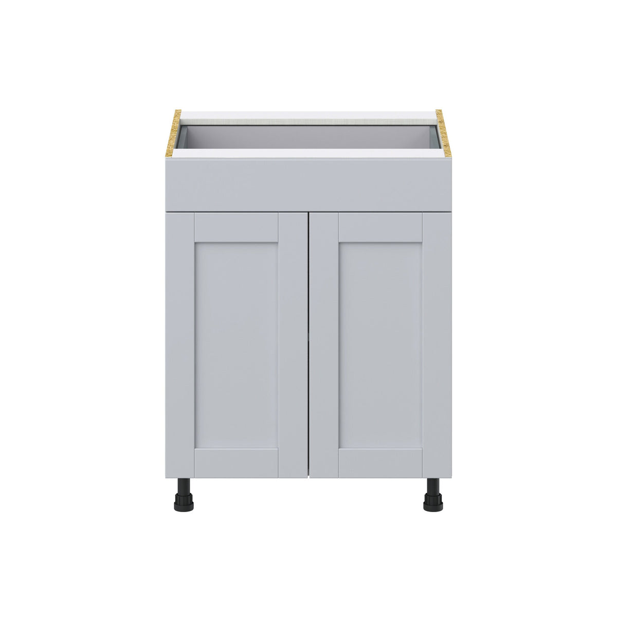 Hugo&Borg Charlesberg 27-in W x 34.5-in H x 24-in D Gray 1-Drawer Base Fully Assembled Cabinet (Recessed Panel Shaker Style)