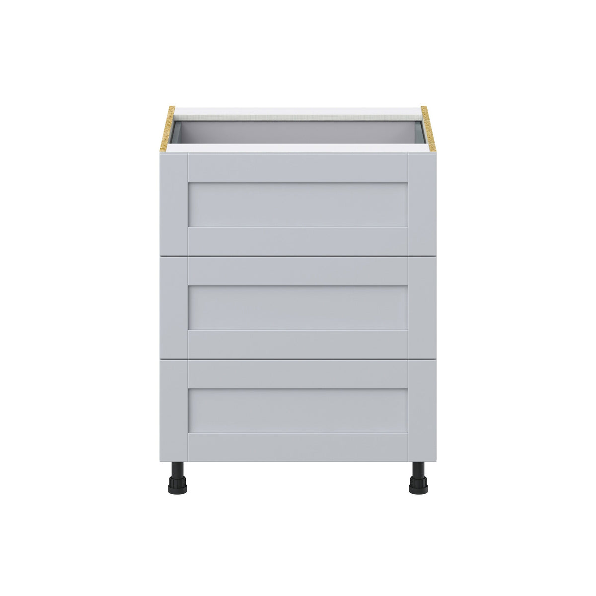 Hugo&Borg Charlesberg 27-in W x 34.5-in H x 24-in D Gray 4-Drawer Base Fully Assembled Cabinet (Recessed Panel Style)