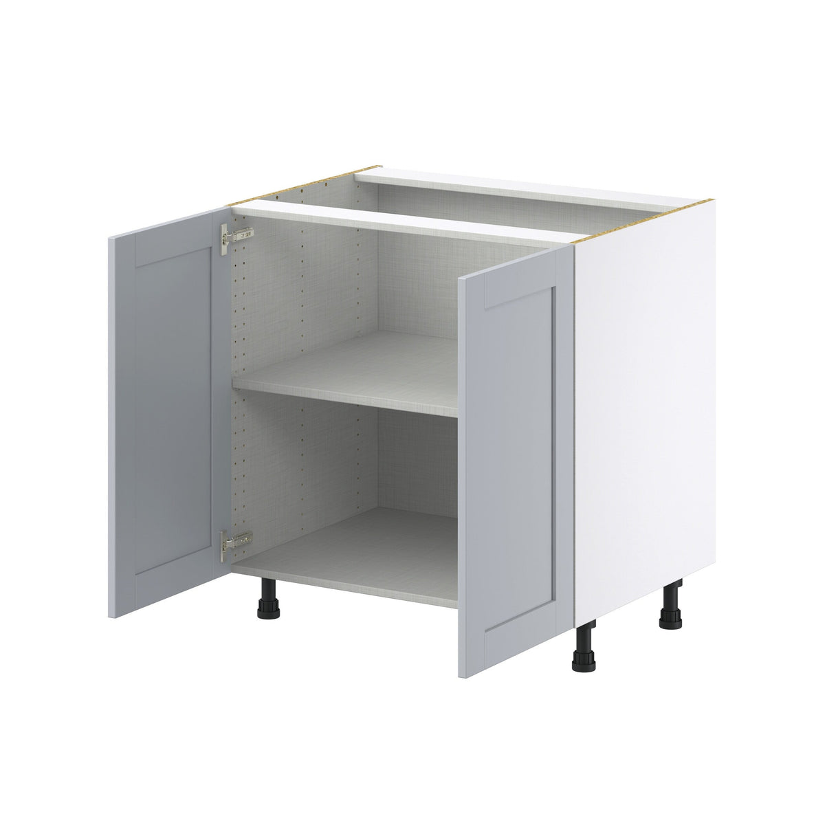 Hugo&Borg Charlesberg 33-in W x 34.5-in H x 24-in D Gray Base Fully Assembled Cabinet (Recessed Panel Shaker Door Style)