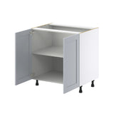 Hugo&Borg Charlesberg 33-in W x 34.5-in H x 24-in D Gray Base Fully Assembled Cabinet (Recessed Panel Shaker Door Style)