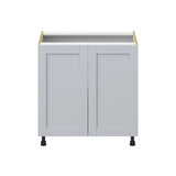 Hugo&Borg Charlesberg 33-in W x 34.5-in H x 24-in D Gray Base Fully Assembled Cabinet (Recessed Panel Shaker Door Style)