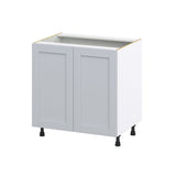 Hugo&Borg Charlesberg 33-in W x 34.5-in H x 24-in D Gray Base Fully Assembled Cabinet (Recessed Panel Shaker Door Style)