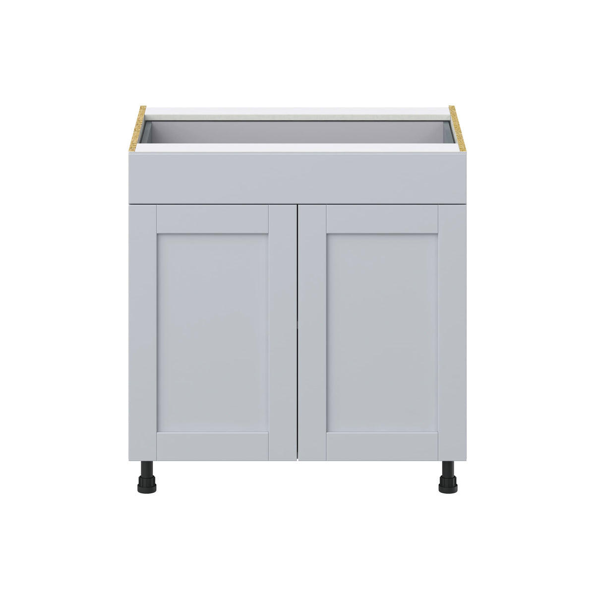 Hugo&Borg Charlesberg 33-in W x 34.5-in H x 24-in D Gray 1-Drawer Base Fully Assembled Cabinet (Recessed Panel Shaker Style)