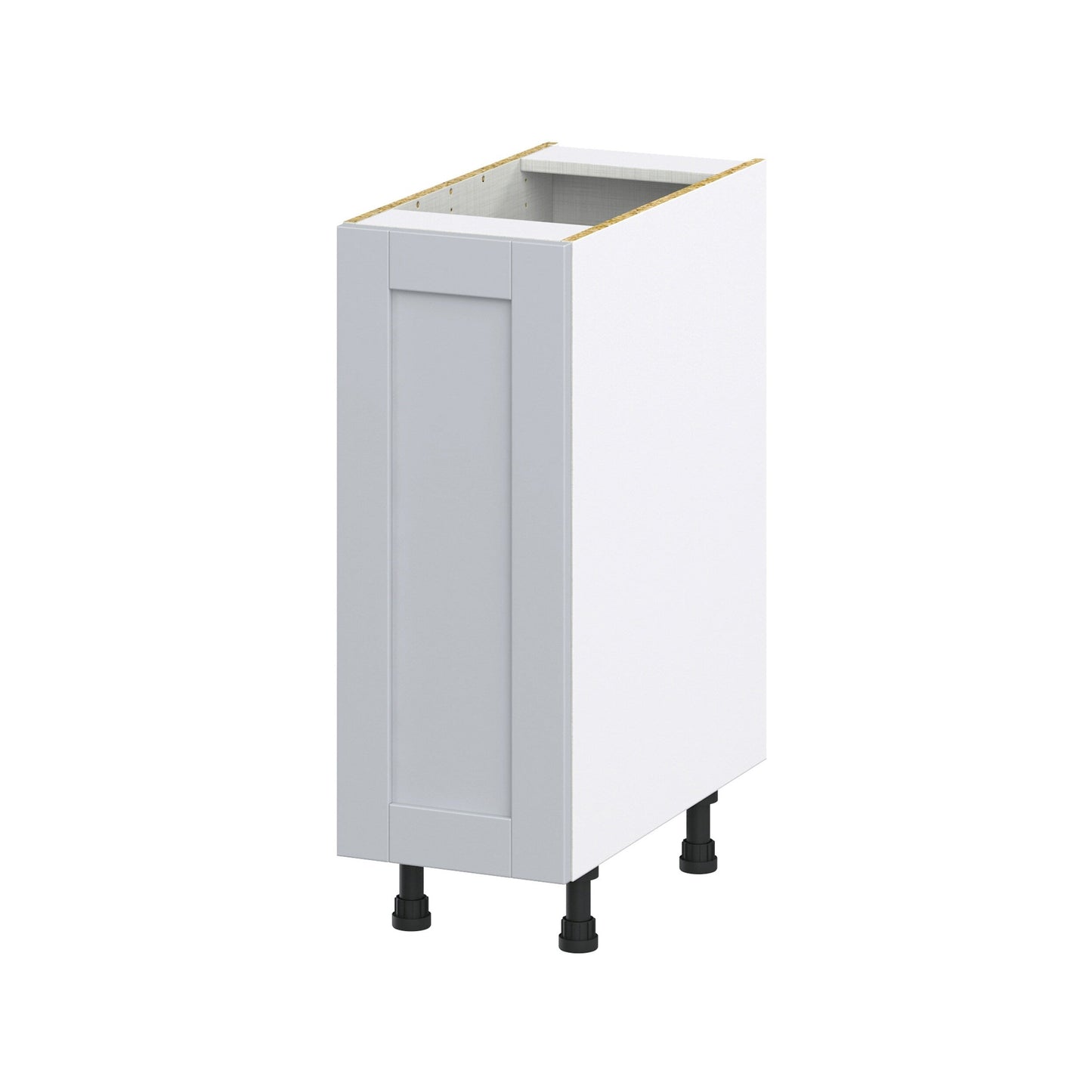 Hugo&Borg Charlesberg 12-in W x 34.5-in H x 24-in D Gray 3-Drawers Base Fully Assembled Cabinet (Recessed Panel Shaker Style)