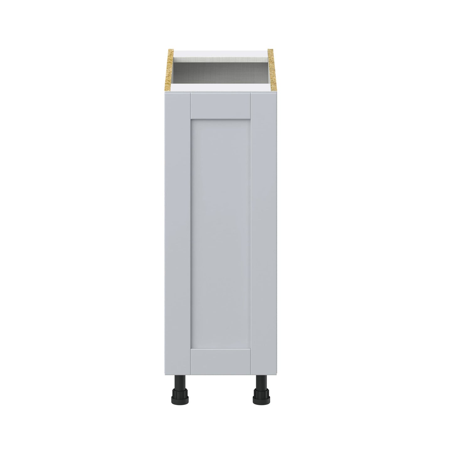 Hugo&Borg Charlesberg 12-in W x 34.5-in H x 24-in D Gray 3-Drawers Base Fully Assembled Cabinet (Recessed Panel Shaker Style)