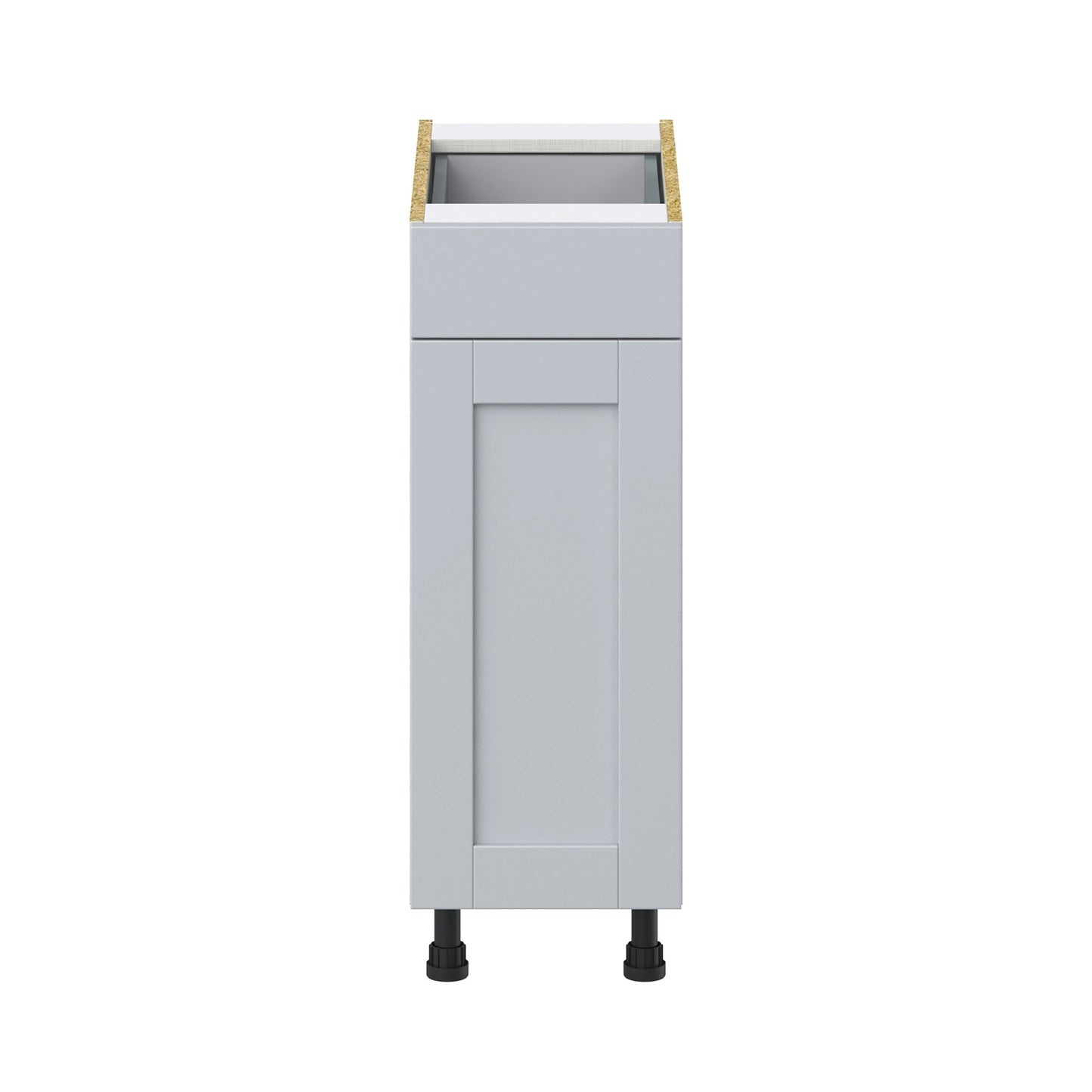 Hugo&Borg Charlesberg 12-in W x 34.5-in H x 24-in D Gray 1-Drawer Base Fully Assembled Cabinet (Recessed Panel Shaker Style)