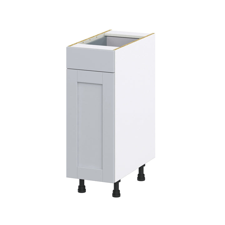 Hugo&Borg Charlesberg 12-in W x 34.5-in H x 24-in D Gray 1-Drawer Base Fully Assembled Cabinet (Recessed Panel Shaker Style)