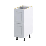Hugo&Borg Charlesberg 12-in W x 34.5-in H x 24-in D Gray 3-Drawer Base Fully Assembled Cabinet (Recessed Panel Style)