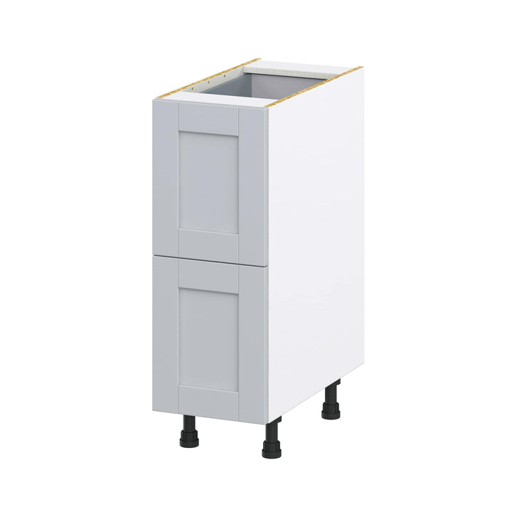Hugo&Borg Charlesberg 12-in W x 34.5-in H x 24-in D Gray 3-Drawer Base Fully Assembled Cabinet (Recessed Panel Style)