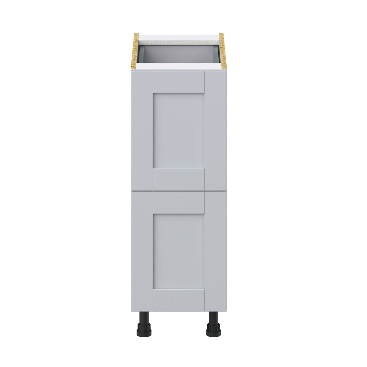Hugo&Borg Charlesberg 12-in W x 34.5-in H x 24-in D Gray 3-Drawer Base Fully Assembled Cabinet (Recessed Panel Style)