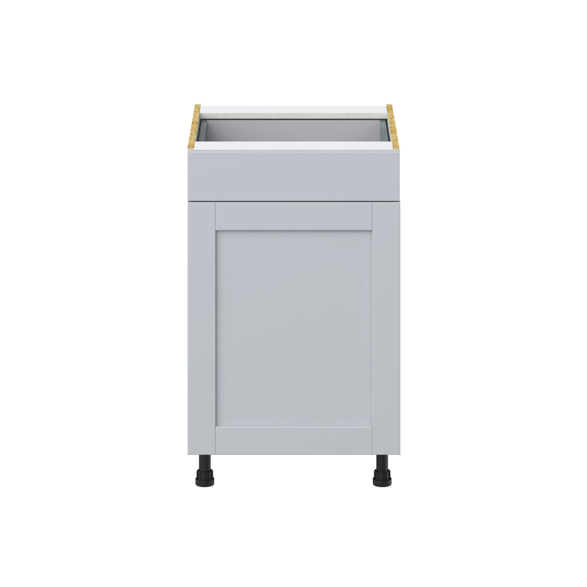 Hugo&Borg Charlesberg 21-in W x 34.5-in H x 24-in D Gray 1-Drawer Base Fully Assembled Cabinet (Recessed Panel Shaker Style)