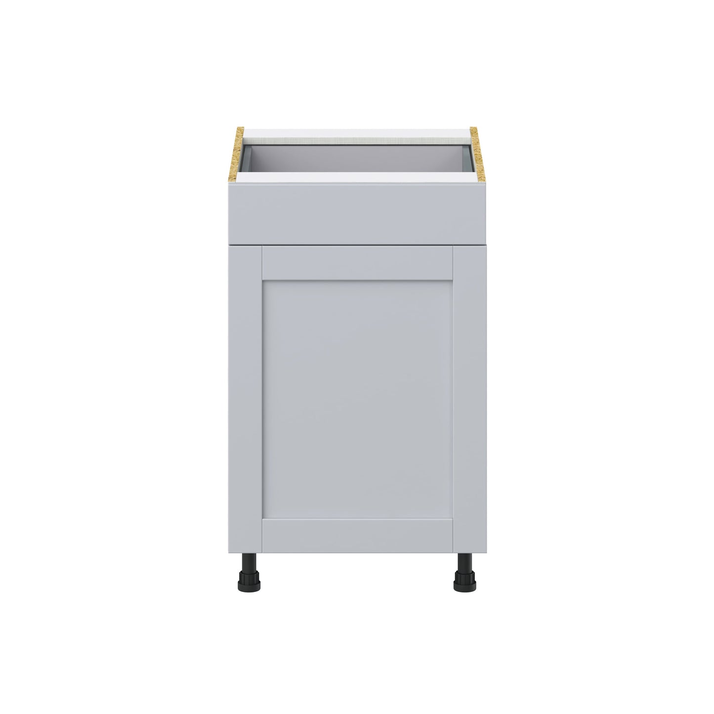 Hugo&Borg Charlesberg 21-in W x 34.5-in H x 24-in D Gray 1-Drawer Base Fully Assembled Cabinet (Recessed Panel Shaker Style)