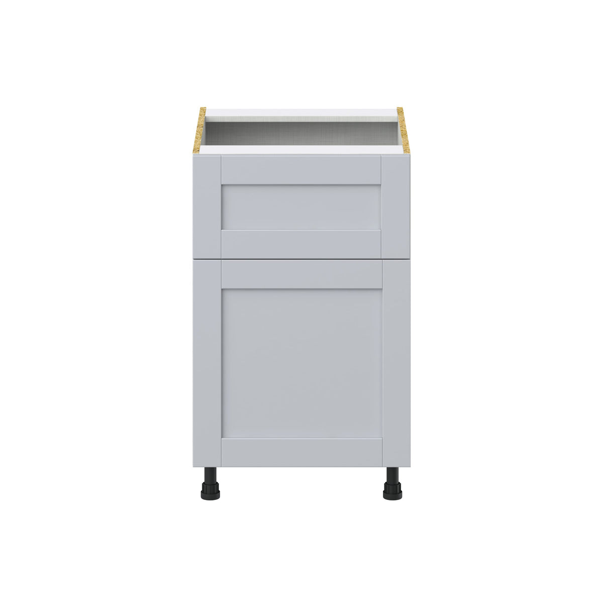 Hugo&Borg Charlesberg 21-in W x 34.5-in H x 25-in D Gray 1-Drawer Base Fully Assembled Cabinet (Recessed Panel Shaker Style)