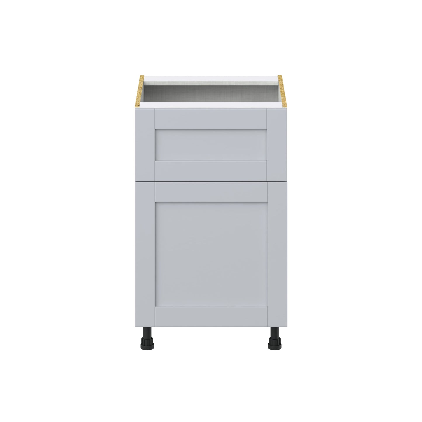 Hugo&Borg Charlesberg 21-in W x 34.5-in H x 25-in D Gray 1-Drawer Base Fully Assembled Cabinet (Recessed Panel Shaker Style)