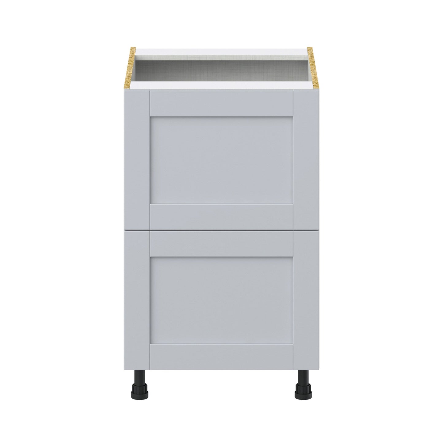 Hugo&Borg Charlesberg 21-in W x 34.5-in H x 24-in D Gray 2-Drawer Base Fully Assembled Cabinet (Recessed Panel Style)