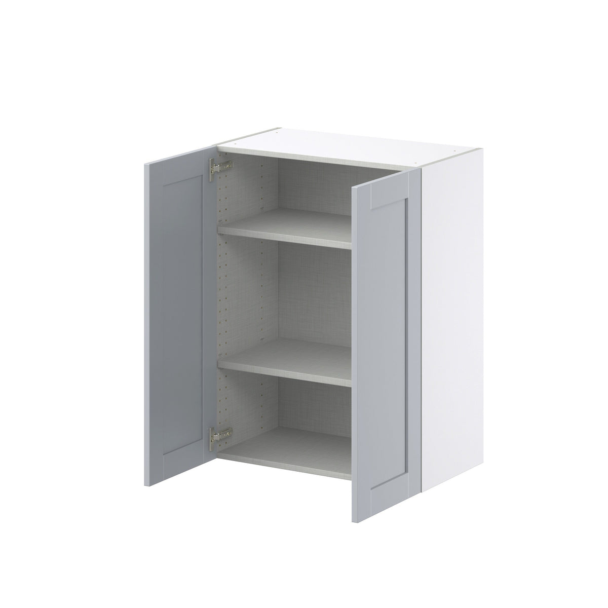 Hugo&Borg Charlesberg 27-in W x 35-in H x 14-in D Gray Wall Fully Assembled Cabinet (Recessed Panel Shaker Door Style)