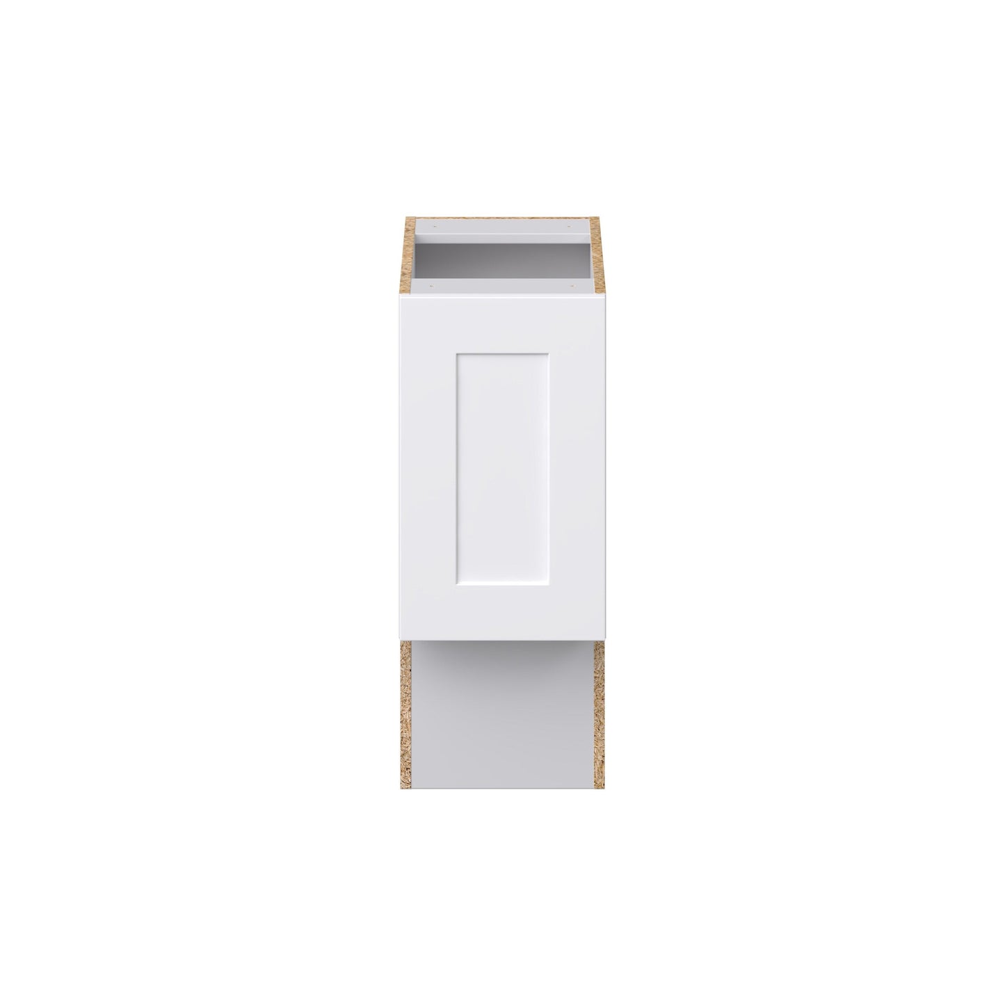 Hugo&Borg Jolie 12-in W x 34.5-in H x 21-in D Warm White Base Fully Assembled Cabinet (Recessed Panel Shaker Door Style)