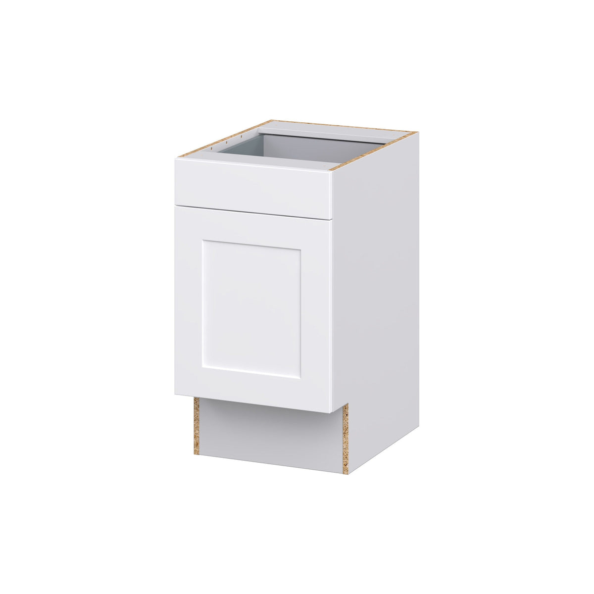 Hugo&Borg Jolie 18-in W x 34.5-in H x 25-in D Warm White 1-Drawer Base Fully Assembled Cabinet (Recessed Panel Shaker Style)
