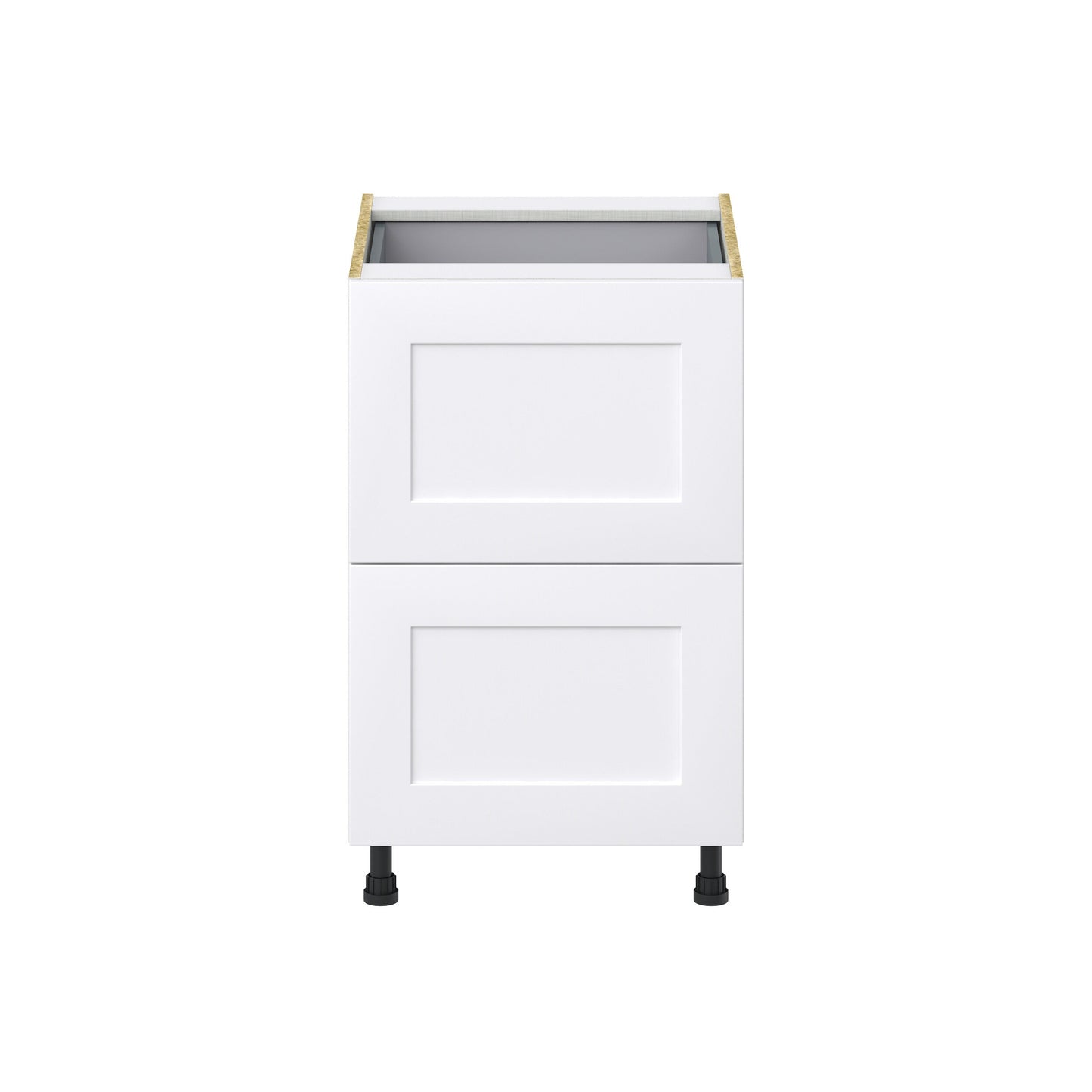 Hugo&Borg 21-in W x 34.5-in H x 24-in D Warm White 3-Drawer Base Fully Assembled Cabinet (Recessed Panel Style)