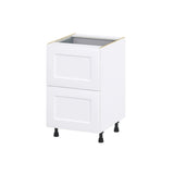 Hugo&Borg 21-in W x 34.5-in H x 24-in D Warm White 3-Drawer Base Fully Assembled Cabinet (Recessed Panel Style)