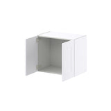 Hugo&Borg Jolie 24-in W x 20-in H x 14-in D Warm White Wall Fully Assembled Cabinet (Recessed Panel Shaker Door Style)
