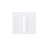 Hugo&Borg Jolie 24-in W x 20-in H x 14-in D Warm White Wall Fully Assembled Cabinet (Recessed Panel Shaker Door Style)