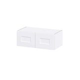 Hugo&Borg Jolie 27-in W x 10-in H x 14-in D Warm White Wall Fully Assembled Cabinet (Recessed Panel Shaker Door Style)
