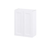 Hugo&Borg 27-in W x 35-in H x 14-in D Warm White Wall Fully Assembled Cabinet (Recessed Panel Shaker Door Style)