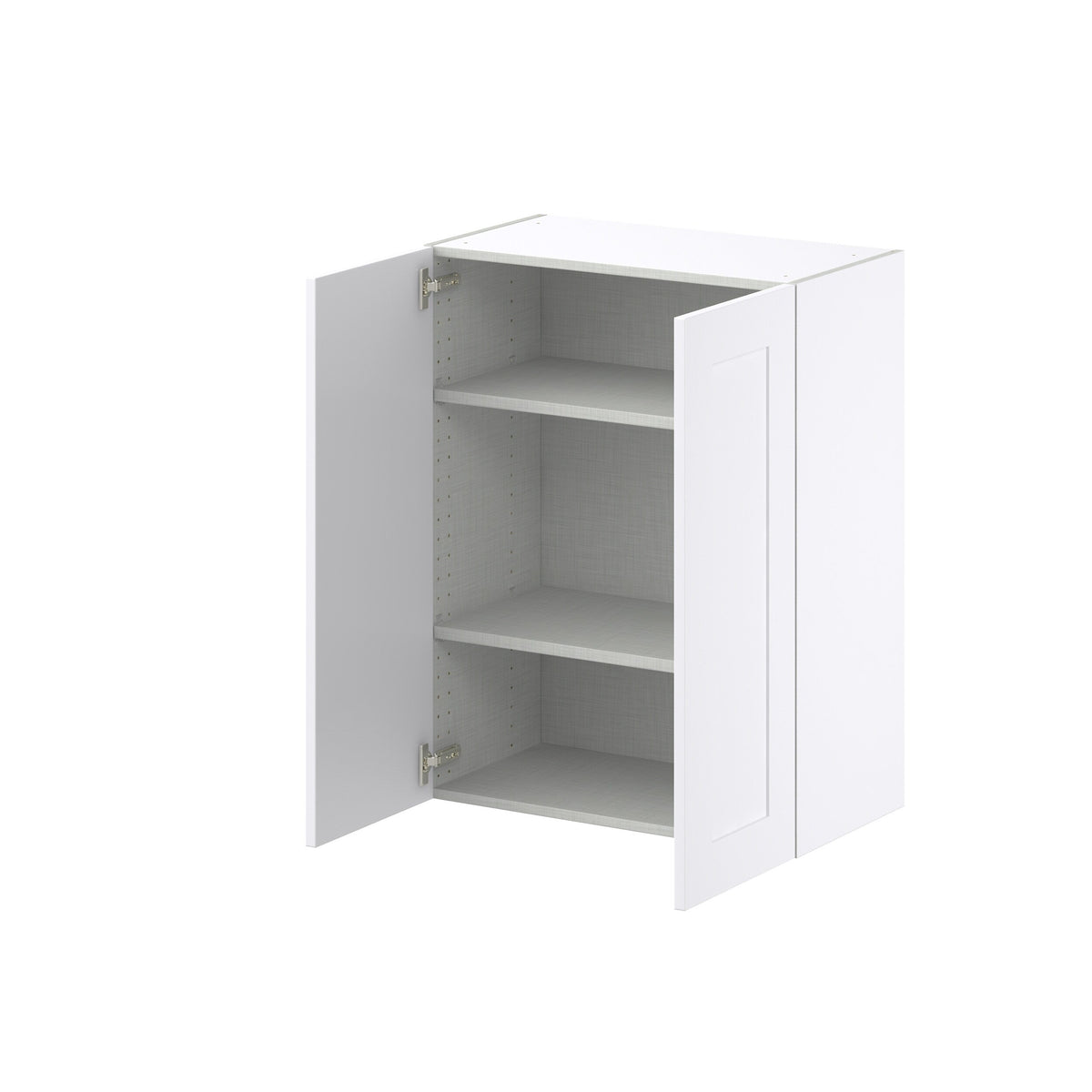 Hugo&Borg 27-in W x 35-in H x 14-in D Warm White Wall Fully Assembled Cabinet (Recessed Panel Shaker Door Style)