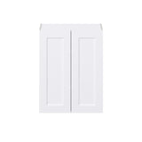 Hugo&Borg 27-in W x 35-in H x 14-in D Warm White Wall Fully Assembled Cabinet (Recessed Panel Shaker Door Style)